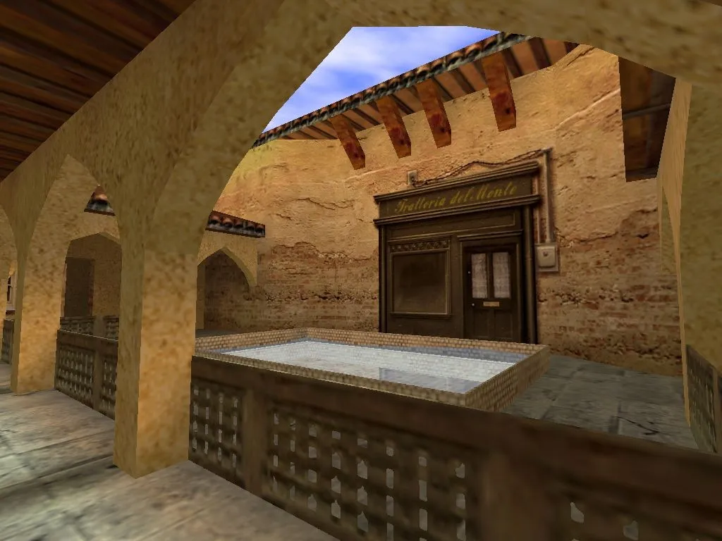 Скриншот  Карта de_marjour для CS 1.6 — тактическое преимущество в игре