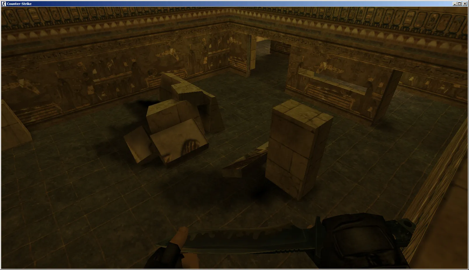 Скриншот  Карта de_amun_beta для CS 1.6: точки, ротации, .nav для ботов и настройка под стабильный FPS