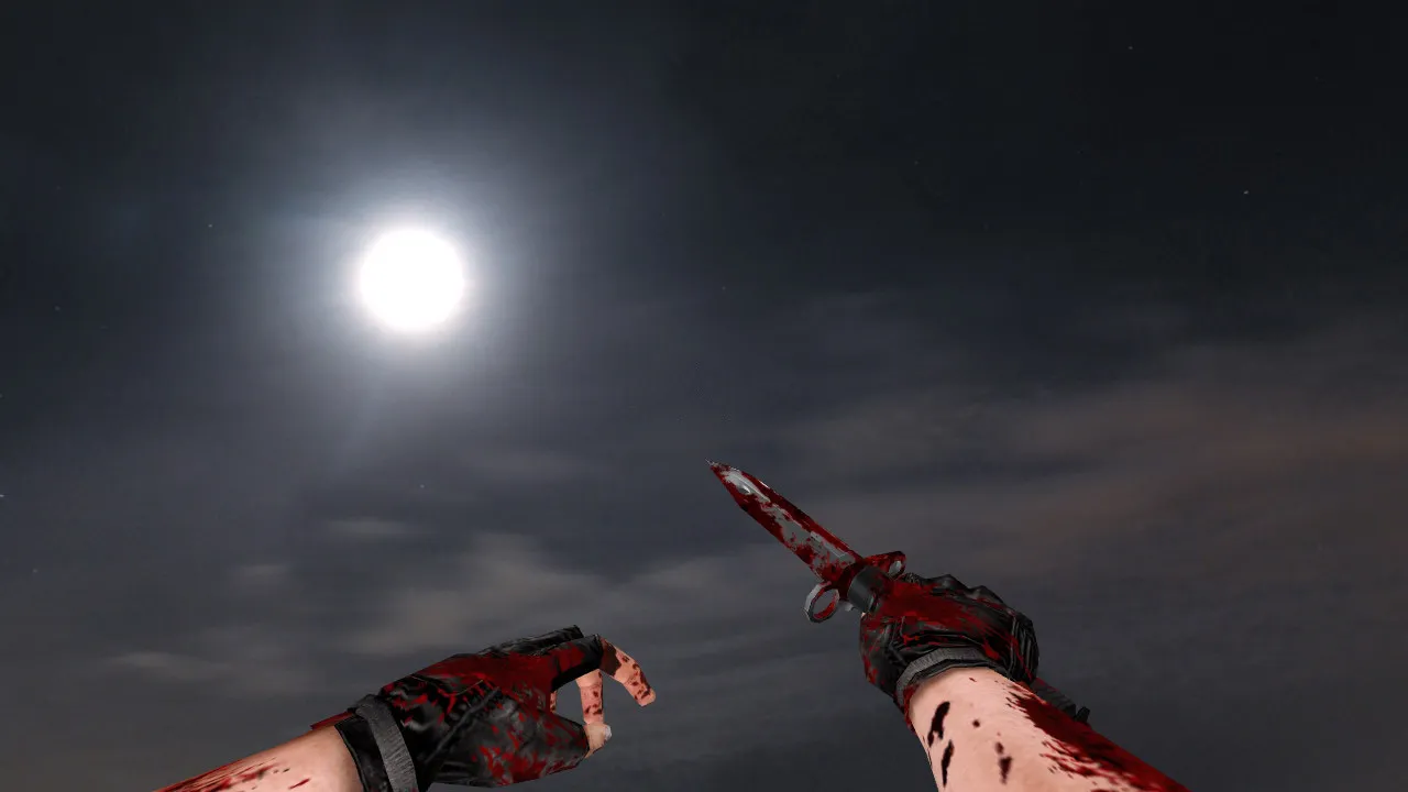 Скриншот Модель ножа «Bloody M9 Touch Redux» v_ для CS 1.6: p_ и w_ модели, звуки, анимация осмотра