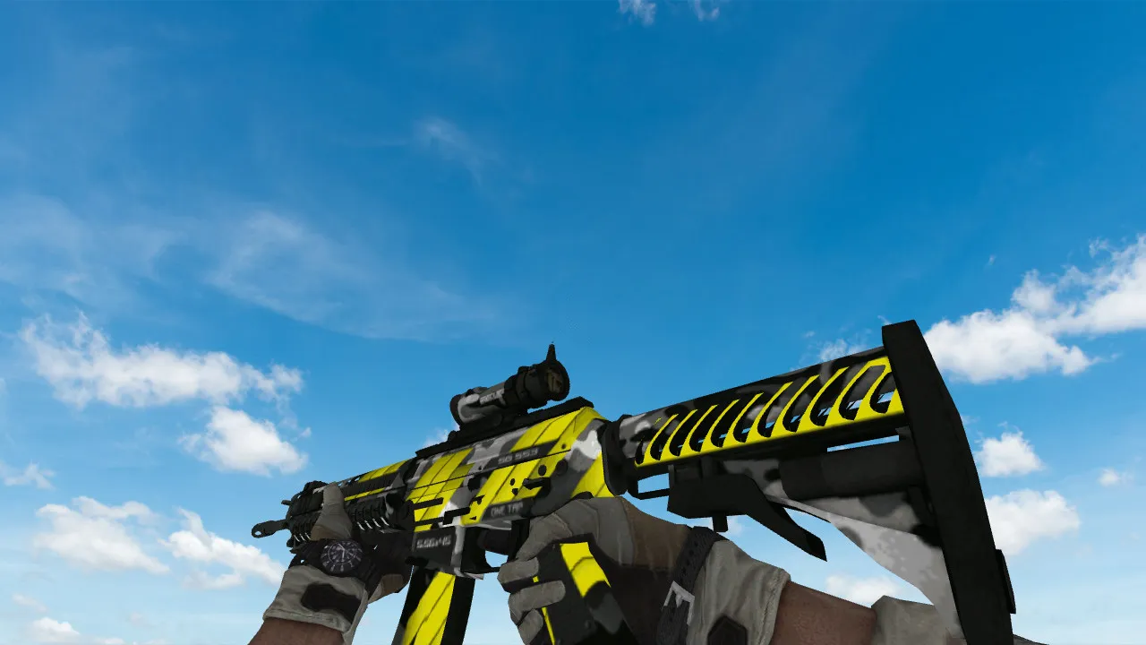 Скриншот  Пак моделей оружия «BasildoomHD» для CS 1.6: v_, p_, w_ модели, звуки, анимация осмотра и качество текстур