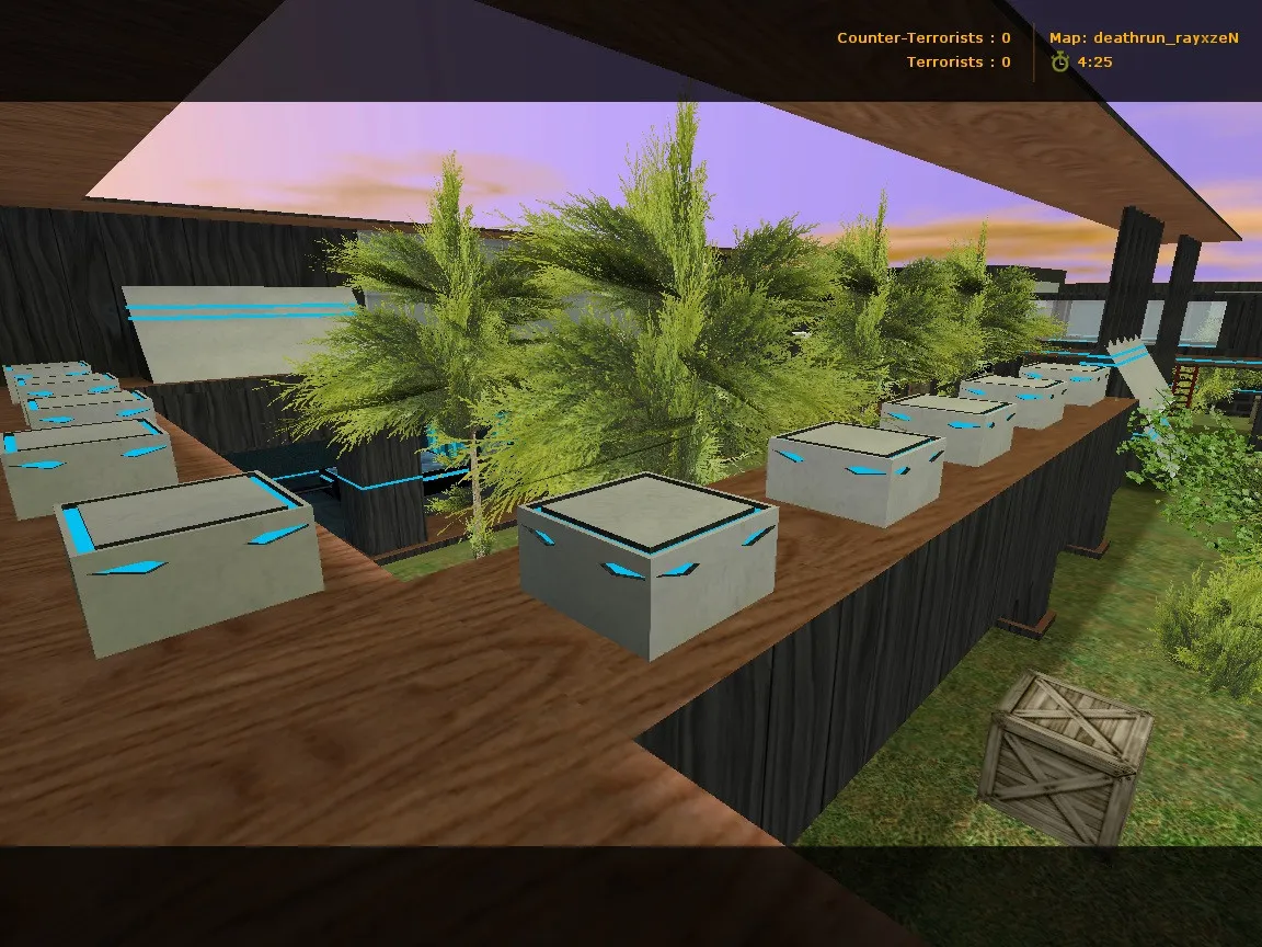 Скриншот  deathrun_rayxzen_x — карта deathrun для CS 1.6: точки, ловушки, .nav и оптимизация