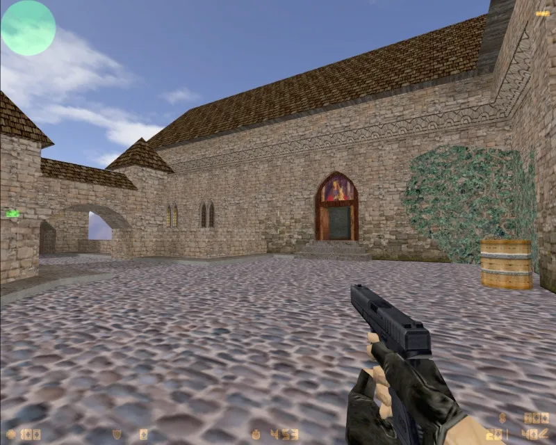 Скриншот  de_burg карта для CS 1.6: точки, мид, позиции, боты .nav, оптимизация wpoly/epoly