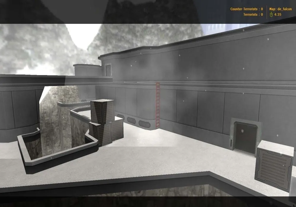 Скриншот  Карта de_falcon для CS 1.6: тактика за CT/T, точки, маршруты, .nav и оптимизация