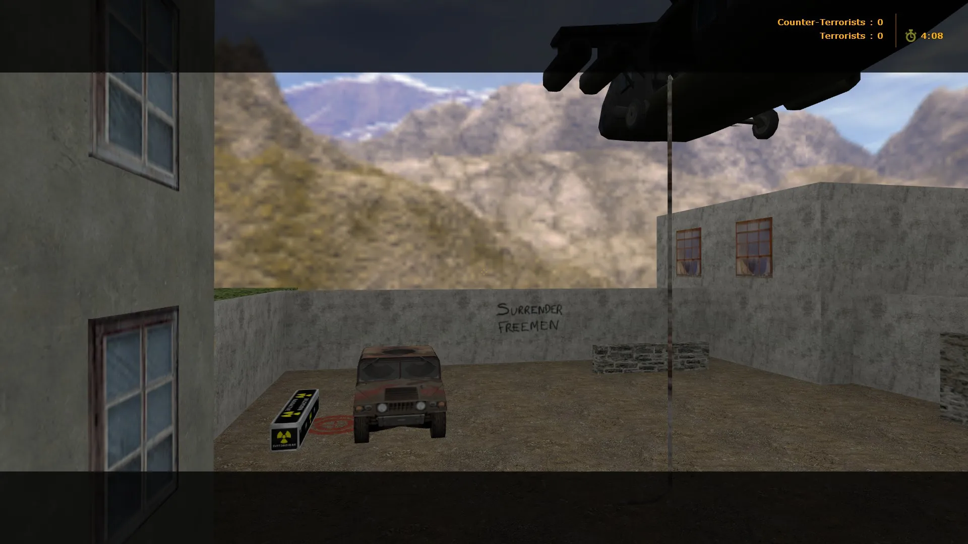 Скриншот Карта 1zyh_peace_mission_00 для CS 1.6: баланс сторон, точки под раунд и настройки для стабильного FPS