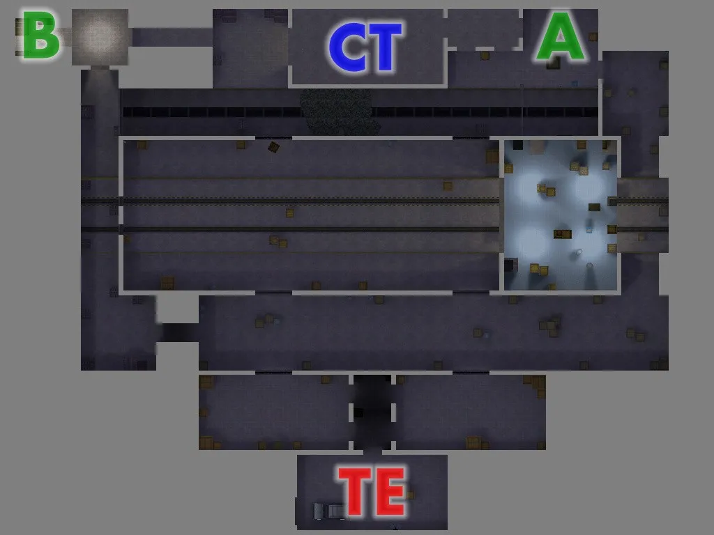 Скриншот de_convey_pro для CS 1.6: баланс сторон, точки, .nav и оптимизация wpoly/epoly