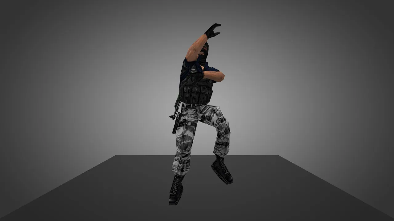 Скриншот Модель «Terror Gangnam Style» для CS 1.6 - Уникальный скин для игроков