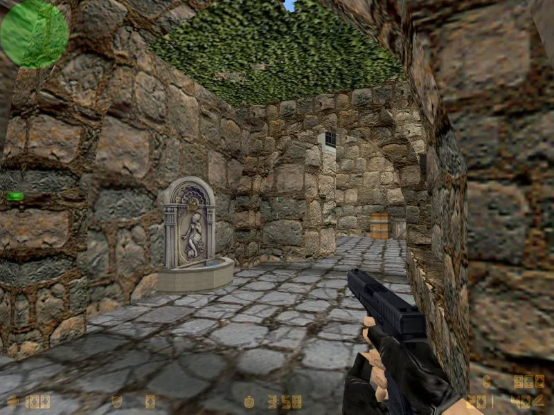 Скриншот Карта de_abbaye_fcs для CS 1.6: планировка, точки, гайды за CT/T и оптимизация под сервер