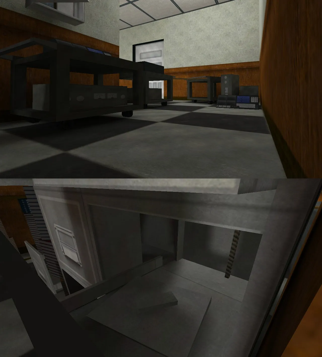 Скриншот  Карта de_rats_signal_office для CS 1.6: Тактические возможности и детали