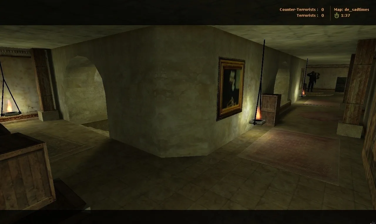 Скриншот  Карта de_sadtimes для CS 1.6: тактические возможности и баланс сторон