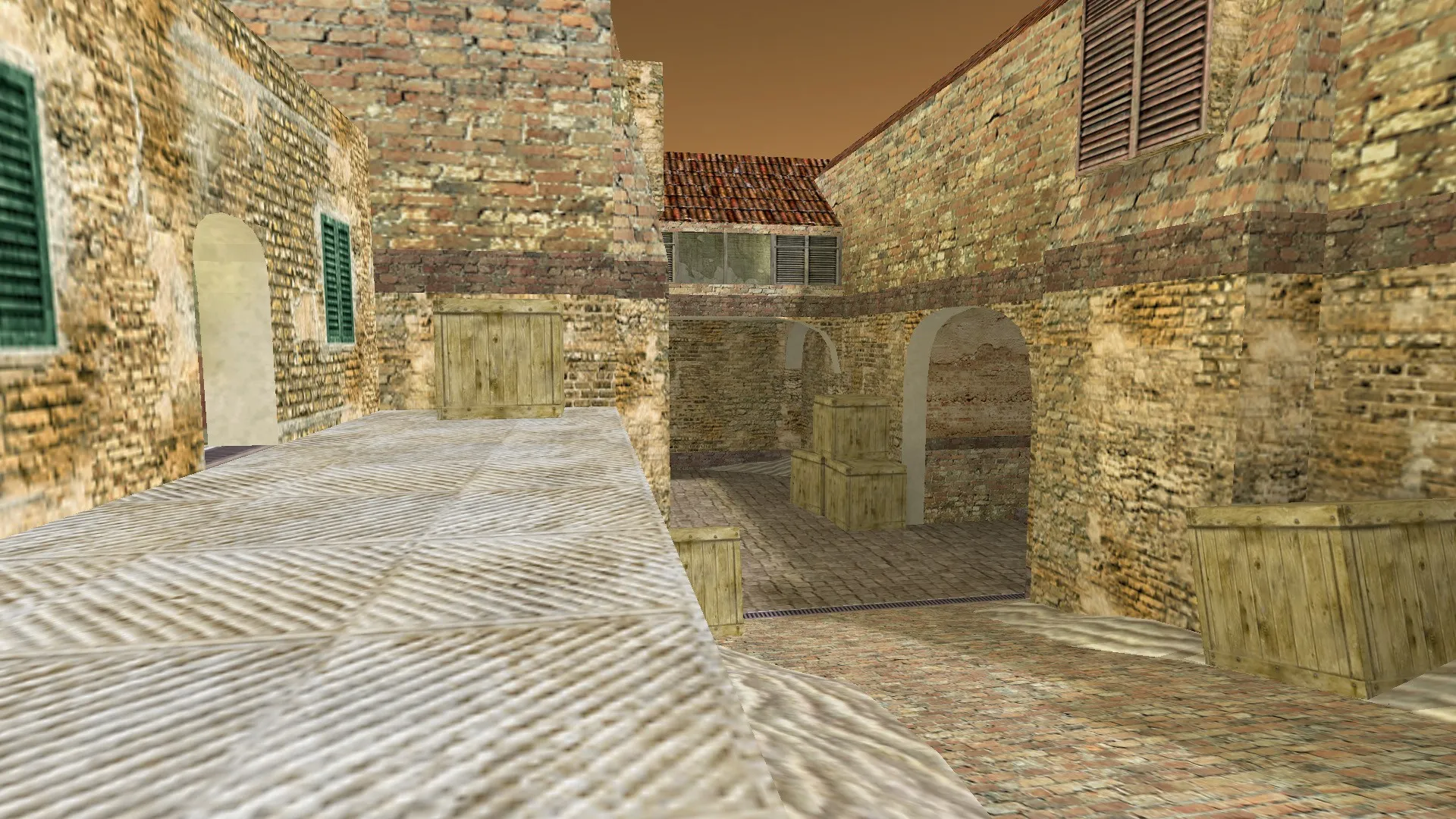 Скриншот  de_clan3_heat — DE карта для CS 1.6: точки, маршруты, .nav, баланс сторон и оптимизация