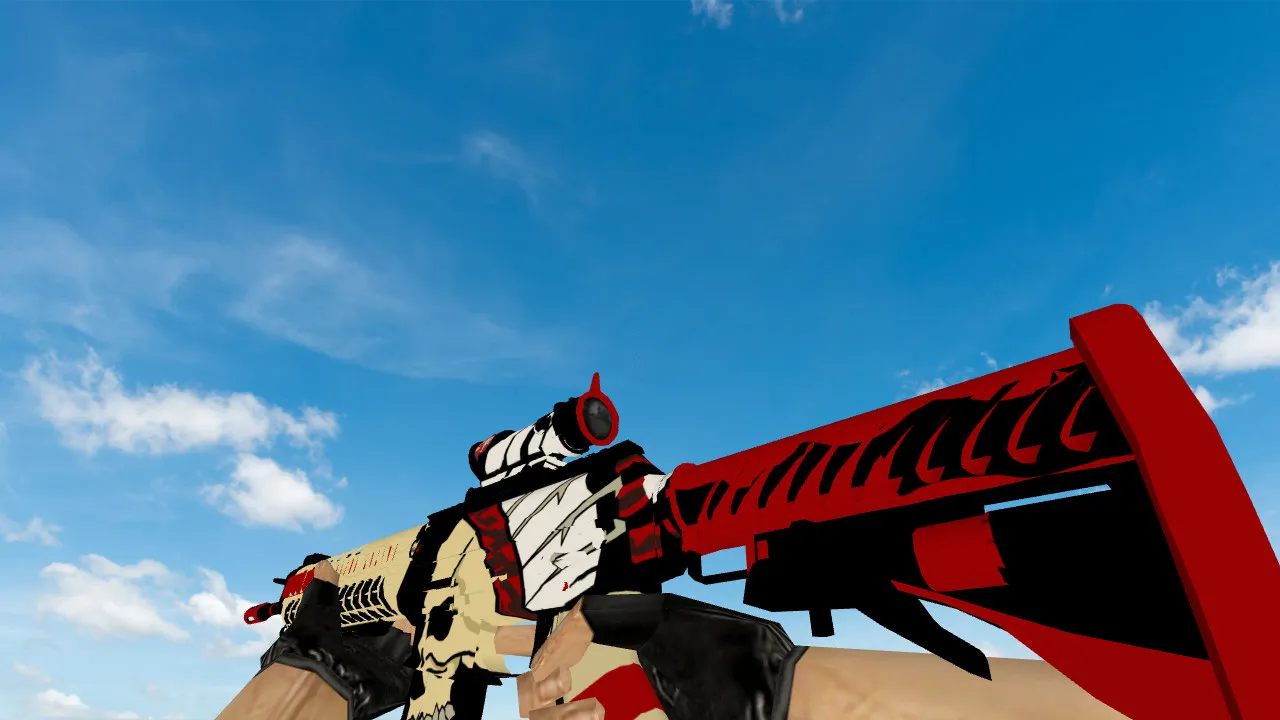 Скриншот Модель «SG-553 Apache» для CS 1.6: качественные текстуры и уникальные звуки