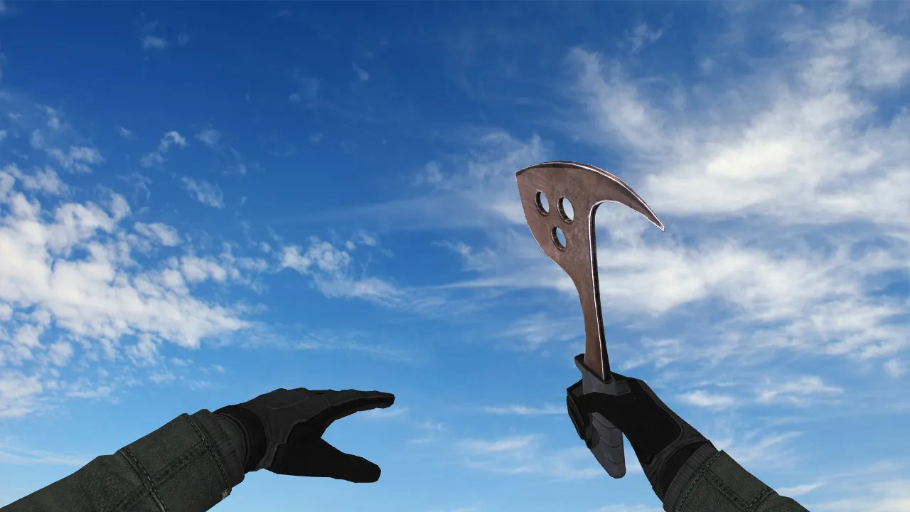 Скриншот Модель ножа «Sudden Attack Axe» v нож для CS 1.6: v_ p_ w_ модели, звук, анимация осмотра, текстуры