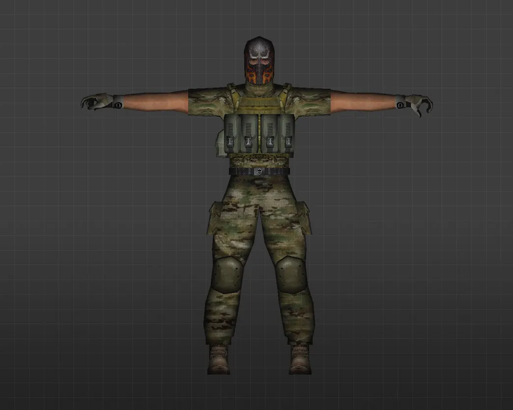 Скриншот Модель «Элитные наемники» для CS 1.6 - Уникальные скины игроков