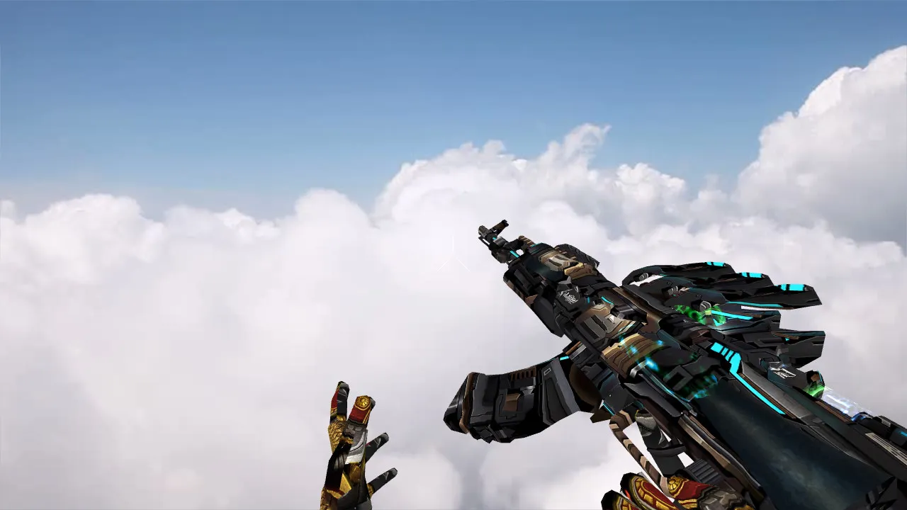 Скриншот Модель AK-47 Black Paladin для CS 1.6 - Уникальный скин