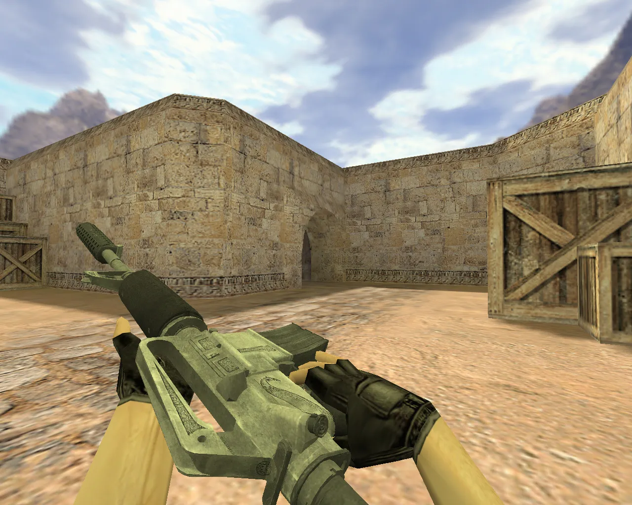 Скриншот Модель M4A1 «Василиск» v_ p_ w_ для CS 1.6: звуки, анимация осмотра, текстуры и настройка