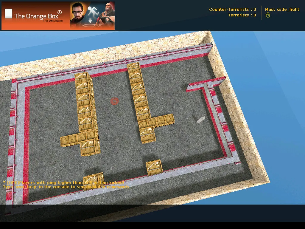 Скриншот csde_fight карта для CS 1.6: тактика CT/T, точки, .nav и оптимизация wpoly/epoly