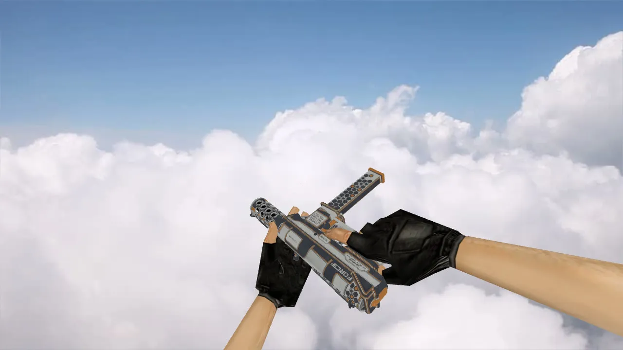 Скриншот Модель TEC-9 Force Orange для CS 1.6: скачать и установить