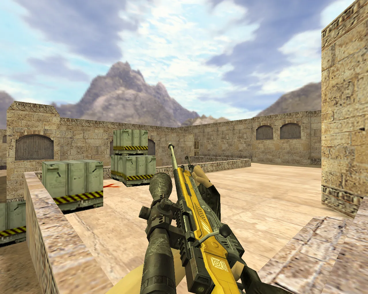 Скриншот Модель AWP Уничтожитель Желтый для CS 1.6 - Скачать и Установить