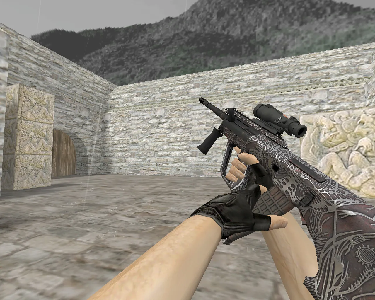 Скриншот AUG | Чума (Plague) для CS 1.6 - Уникальный скин с атмосферой