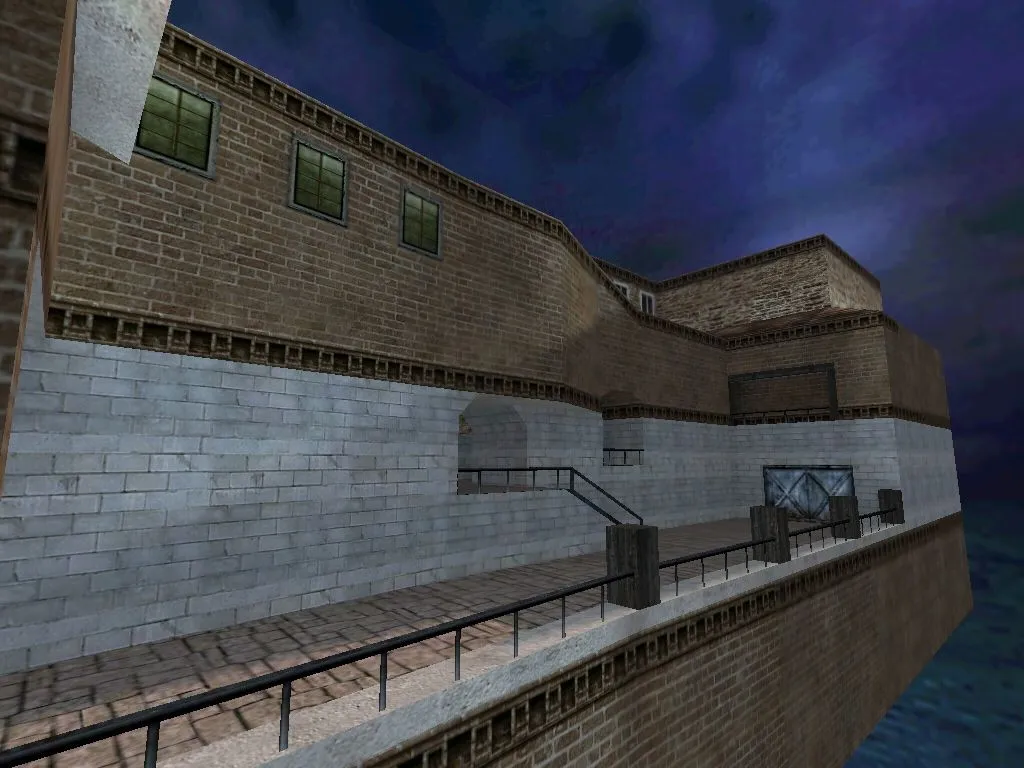 Скриншот  Карта de_seaside2k для CS 1.6 - Тактический анализ и особенности