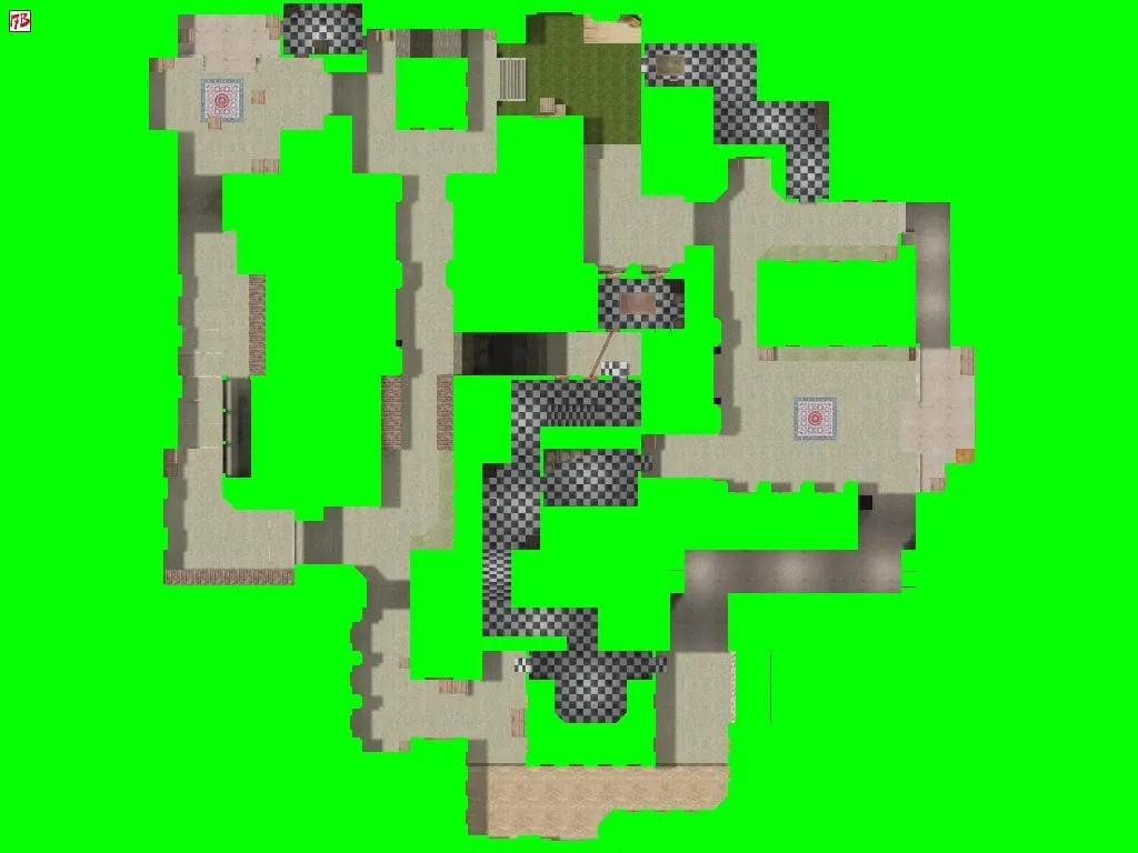 Скриншот  de_brick_zone_17b — DE карта для CS 1.6: точки, маршруты, .nav и оптимизация wpoly/epoly