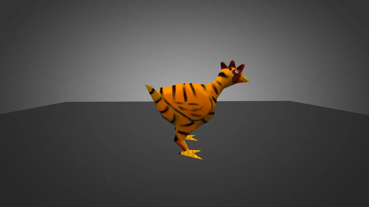 Скриншот Модель «Tiger Chicken» для CS 1.6 - Уникальная Курица для Игроков