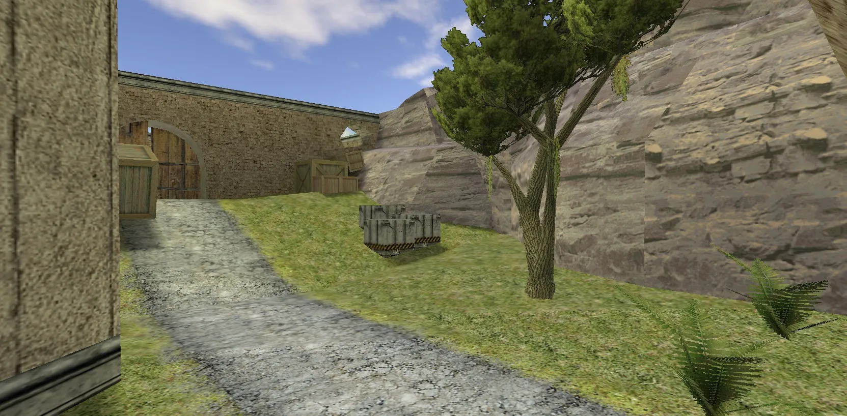 Скриншот  Карта de_castle_lin для CS 1.6: тактика за Т и КТ, точки, навигация ботов и оптимизация