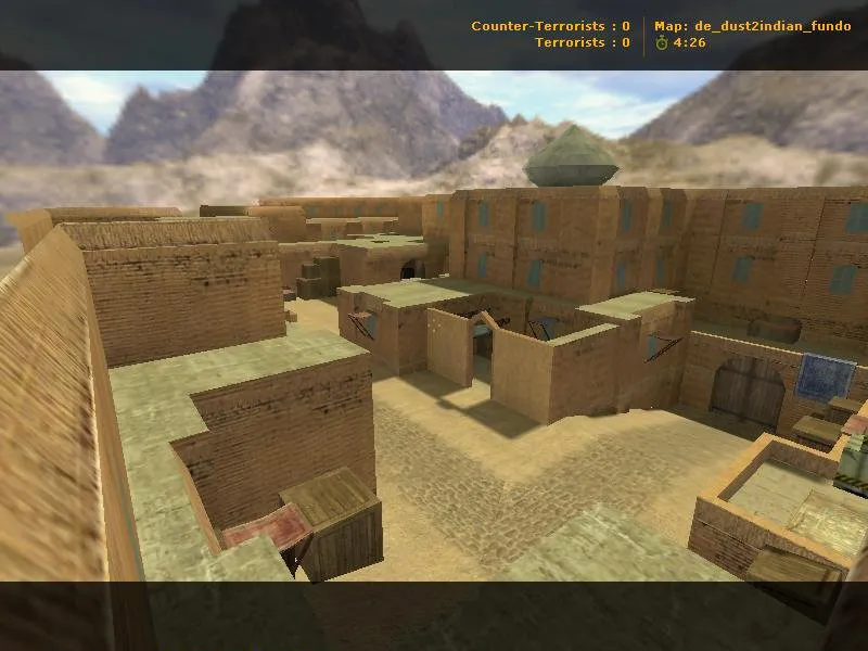 Скриншот  de_dust2indian_fundo для CS 1.6: тактика за T и CT, точки, .nav и оптимизация wpoly/epoly