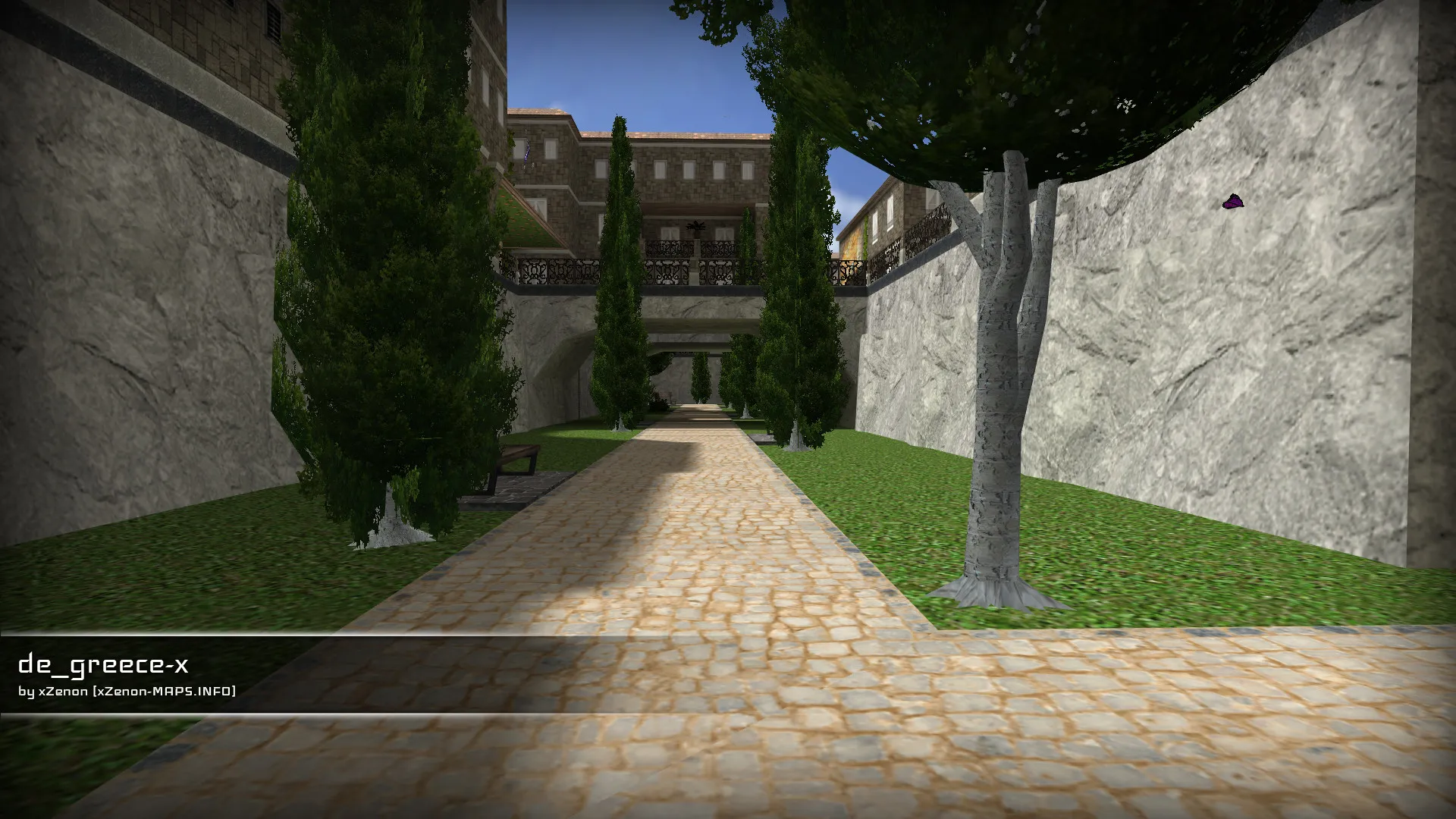 Скриншот  de_greece-x_b1 для CS 1.6: карта, навигация ботов, оптимизация и тактика за стороны