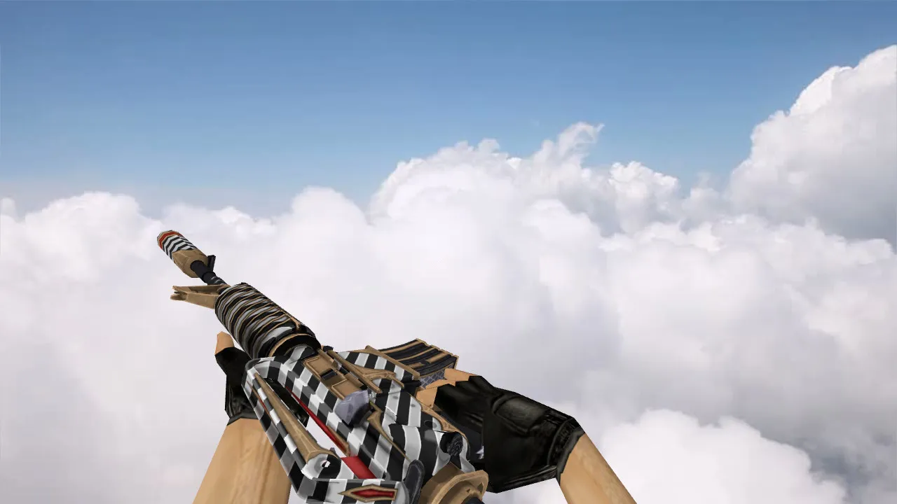 Скриншот Модель M4A1 Faust для CS 1.6: v_, p_, w_ файлы, звуки, анимация осмотра, текстуры и качество