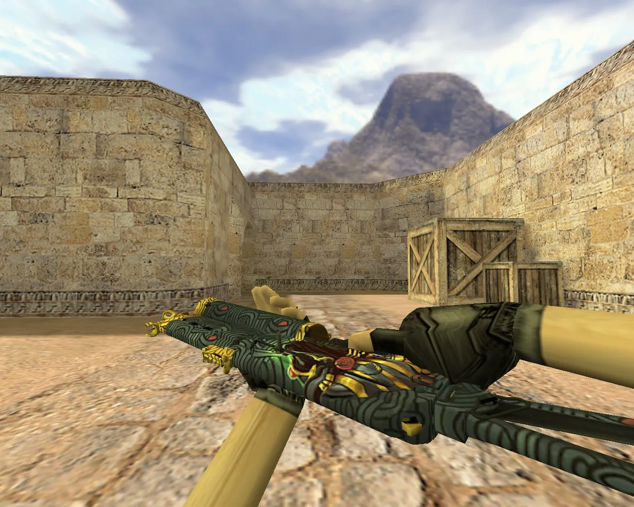 Скриншот Модель «Бизон Суд Анубиса» для CS 1.6 - Качественная и Уникальная