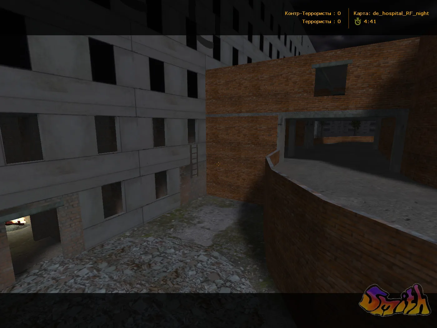 Скриншот  Карта de_hospital_rf для CS 1.6 - Подробное описание и стратегии