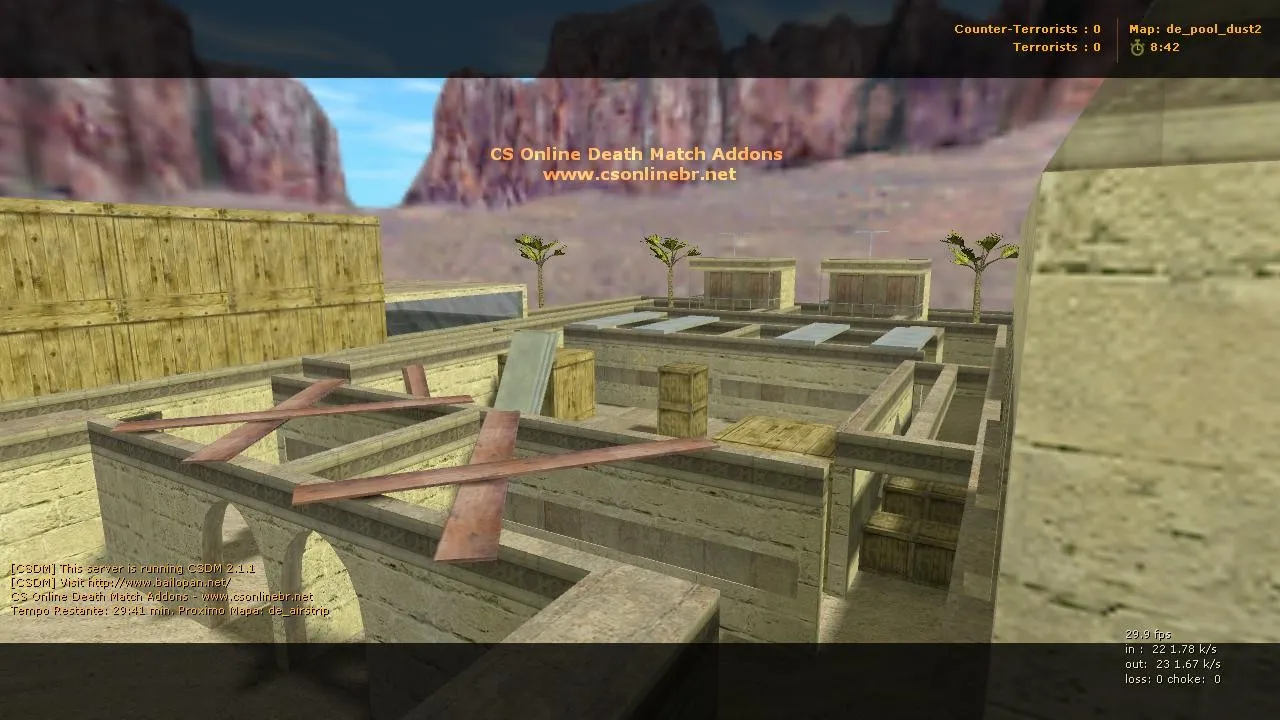 Скриншот Карта «de_pool_dust2» для CS 1.6