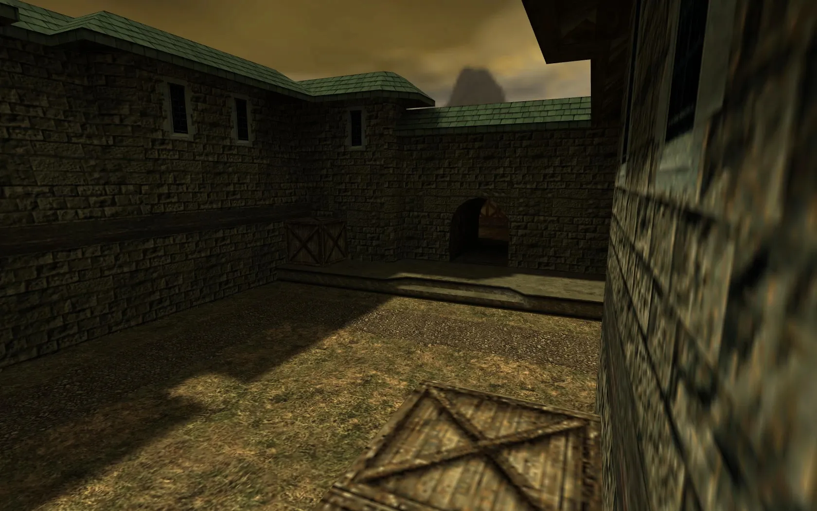 Скриншот  Карта de_dust2_storm для CS 1.6: баланс сторон, точки, .nav для ботов, оптимизация wpoly/epoly