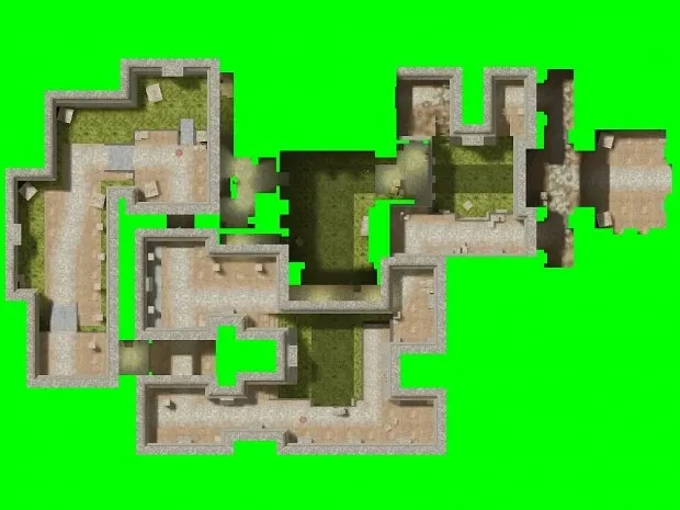 Скриншот  de_aztec_revision для CS 1.6: баланс сторон, точки, .nav для ботов и оптимизация карты