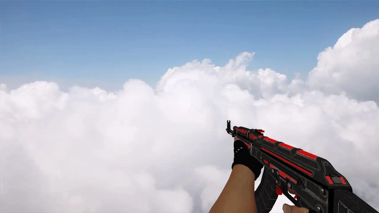 Скриншот Модель "AK-47 Dark Lord" для CS 1.6 — качественные текстуры и анимация