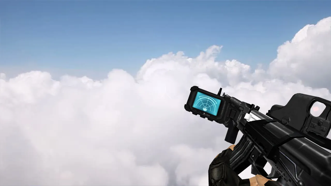 Скриншот Модель AK-47 Modern Soldier для CS 1.6 - Оптимизированные детали