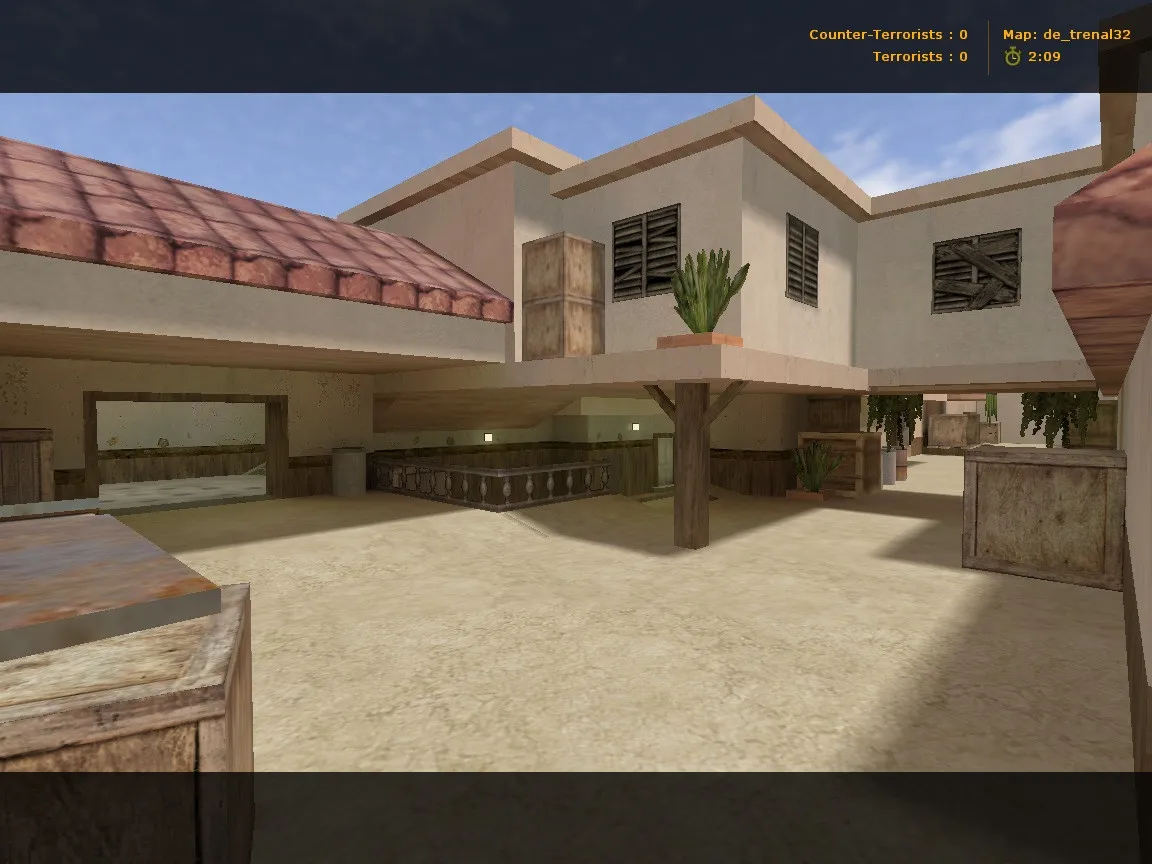 Скриншот  Карта de_trenal32 для CS 1.6: Тактика и стратегии