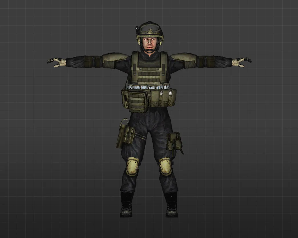 Скриншот Модель «Бравый отряд» для CS 1.6 - Уникальные Солдаты