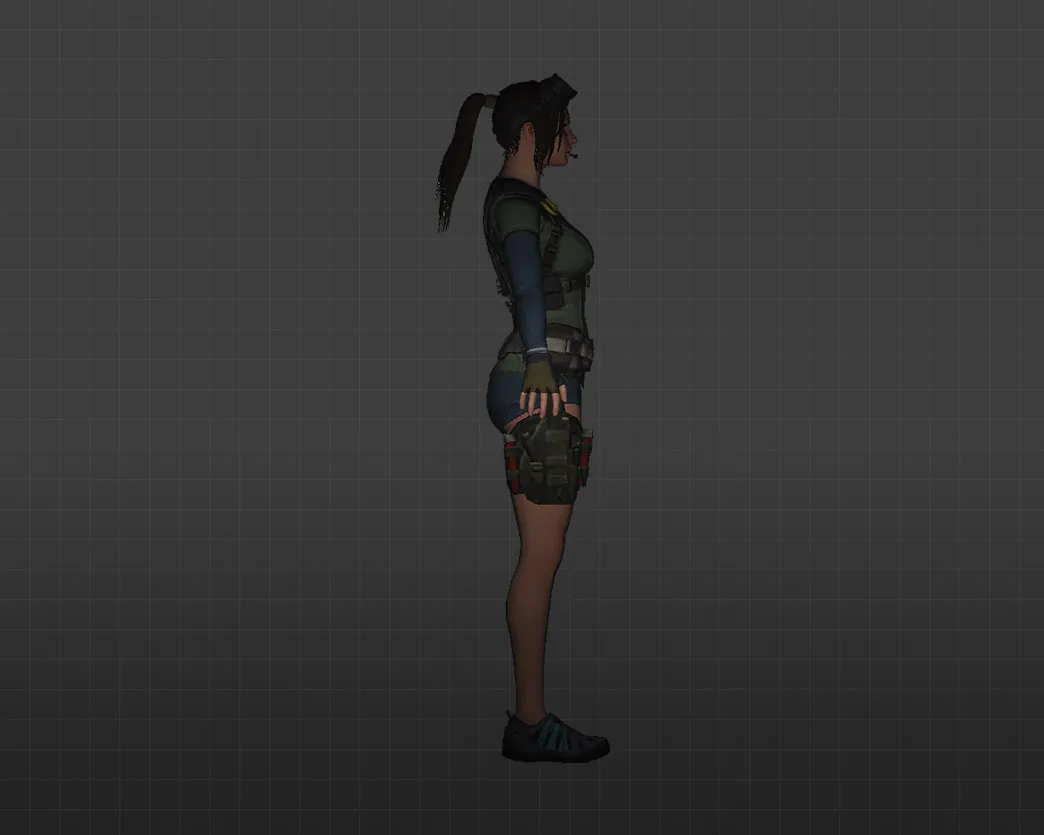 Скриншот Модель «Лиза» для CS 1.6 - Уникальный скин для вашего персонажа