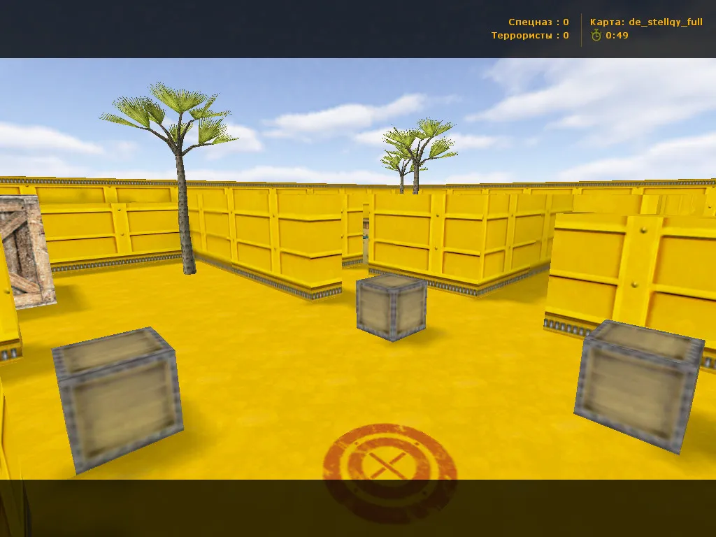 Скриншот  Карта de_stellqy_full для Counter-Strike 1.6: тактика и оптимизация