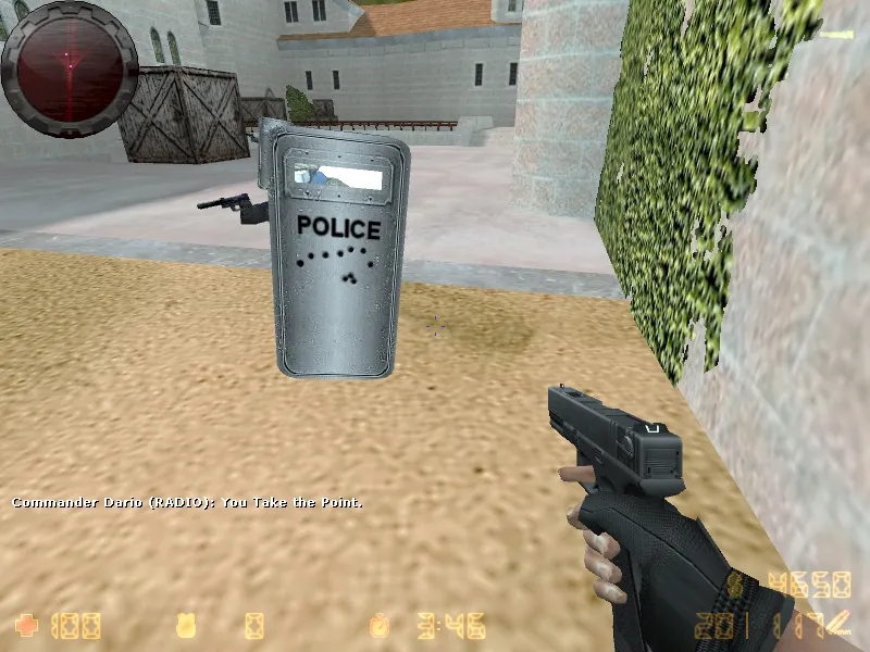 Скриншот  Модель «Black and Silver Riot Shields» (v_, p_, w_) для CS 1.6: текстуры 1024x1024, анимация осмотра и звуки