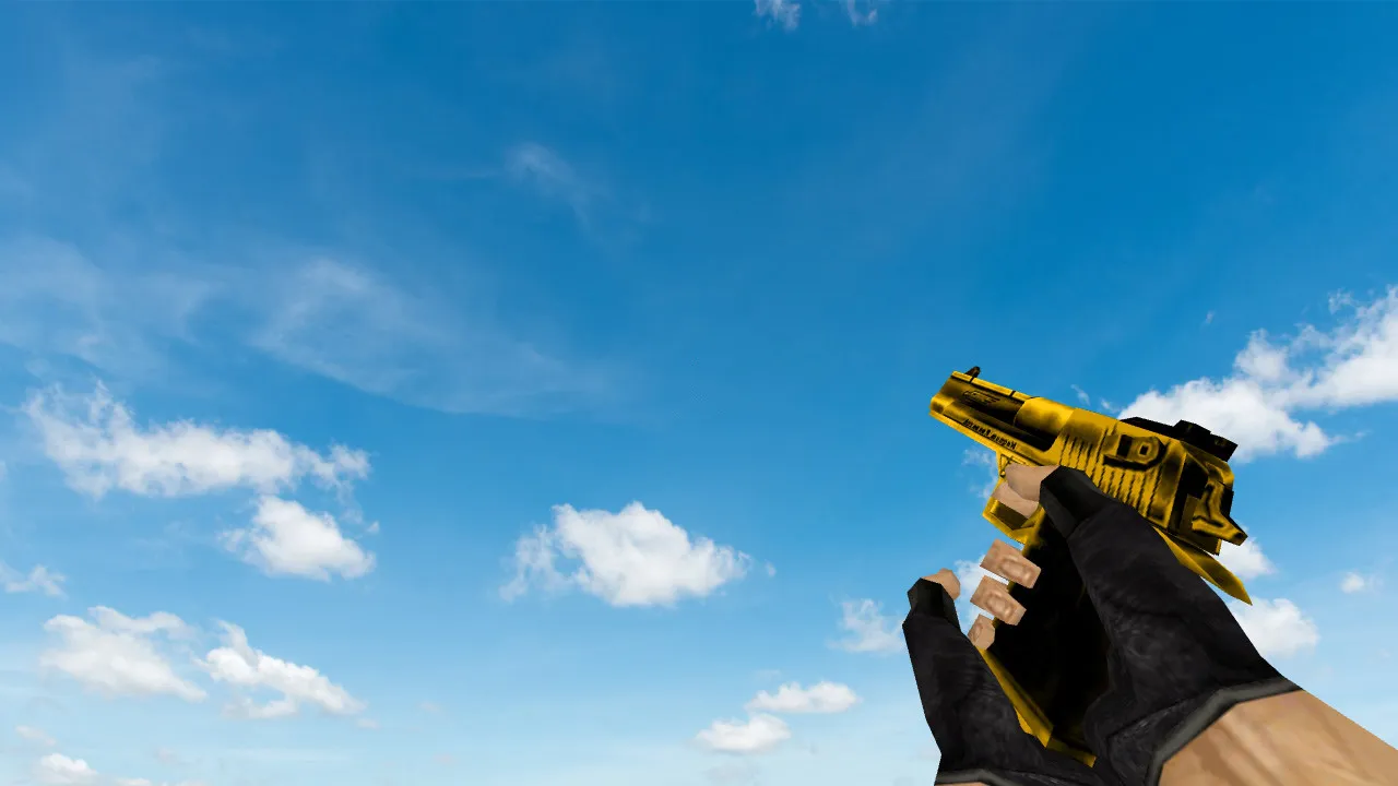 Скриншот Модель Default Deagle Dark Gold для CS 1.6 - Классика в новом исполнении