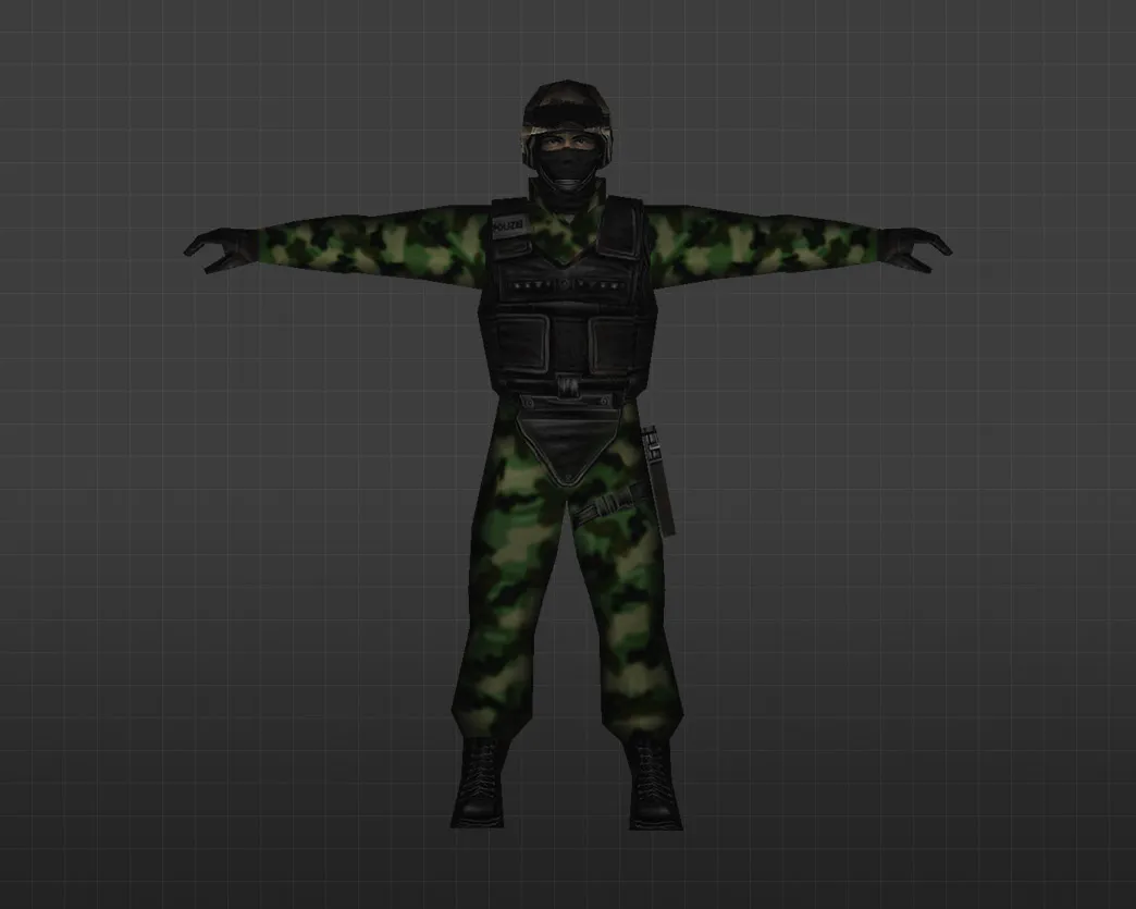 Скриншот Модель 'Лесной спецназ' для CS 1.6 - Уникальный скин для вашего игрока