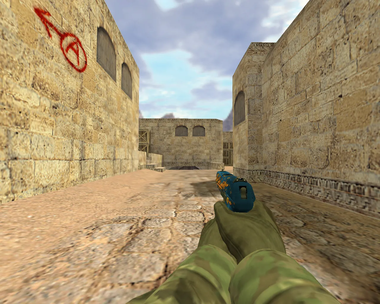 Скриншот Модель «P2000 Огненный» для CS 1.6 - Оружие с уникальным дизайном