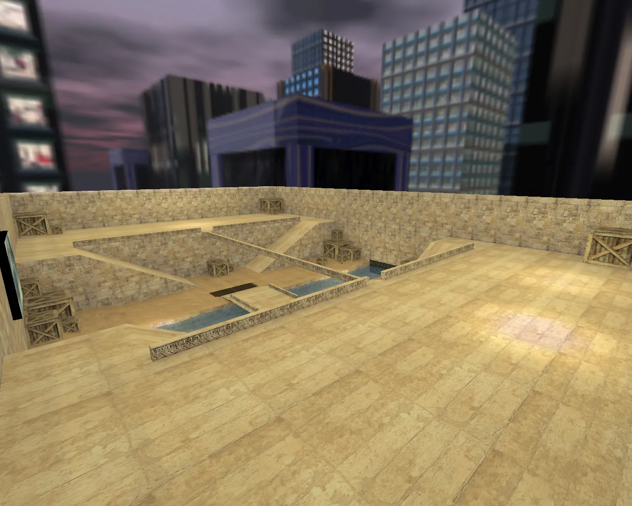 Скриншот  Карта 35hp_2 для CS 1.6: режим на ножах, баланс сторон, .nav для ботов, оптимизация wpoly/epoly