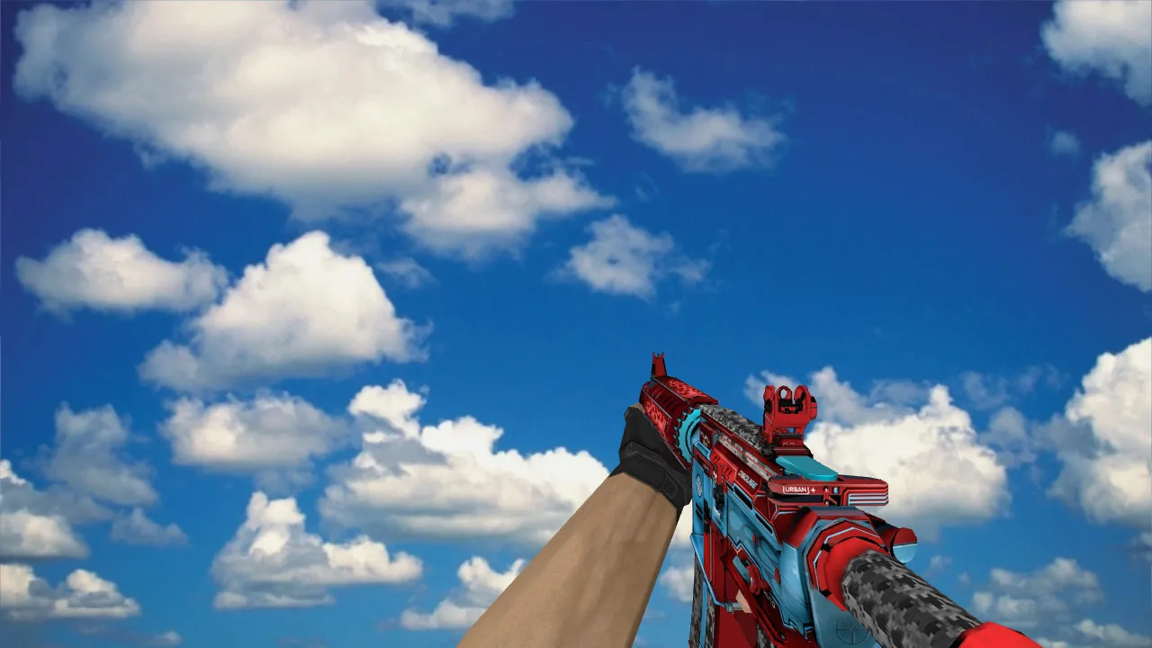 Скриншот Модель M4A1 «M4A4 Mechanical Trick» v_ p_ w_ для CS 1.6: звуки, анимация осмотра, текстуры