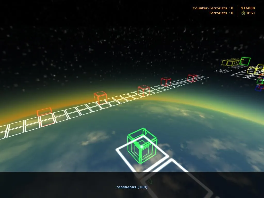 Скриншот  deathrun_vacuum_clarion — карта Deathrun для CS 1.6: точки, раунды, .nav и оптимизация