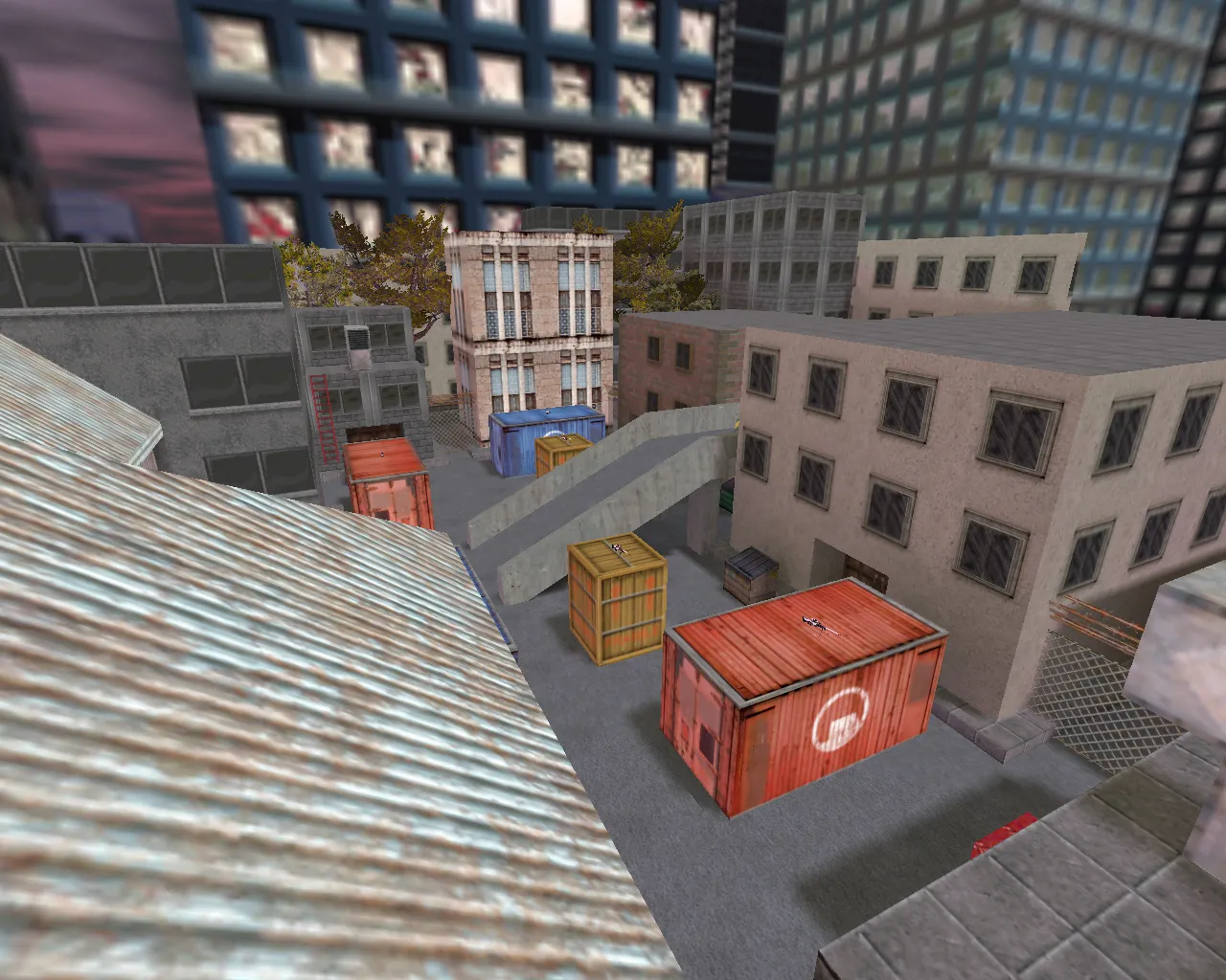 Скриншот  aim_assault_puff для CS 1.6: тренировка прицела, точки для фаст-рефлексов и стабильный бот-рейл