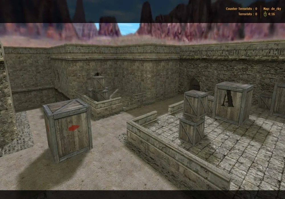 Скриншот  Карта de_rky для CS 1.6: подробный обзор и тактики